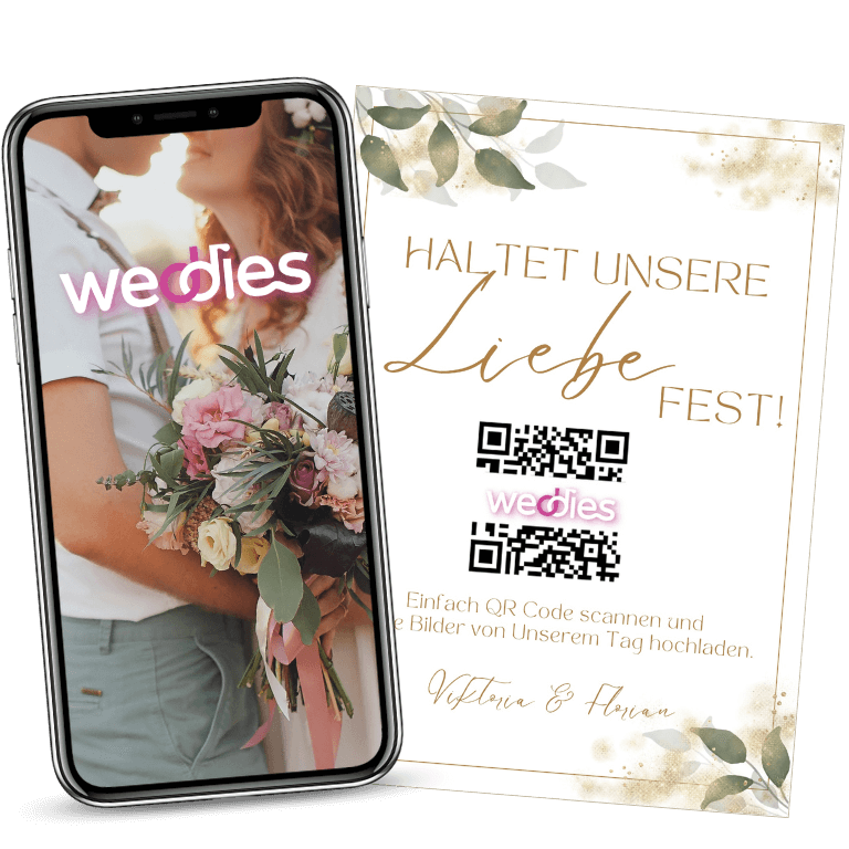 weddies der Hochzeits QR-Code für deine Hochzeitsfotos
