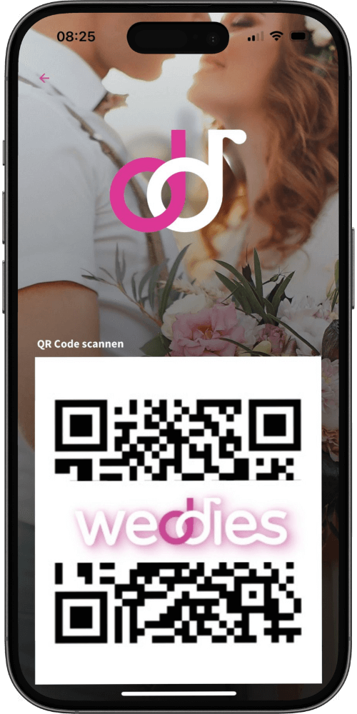 Mit QR-Code Hochzeitsfotos hochladen